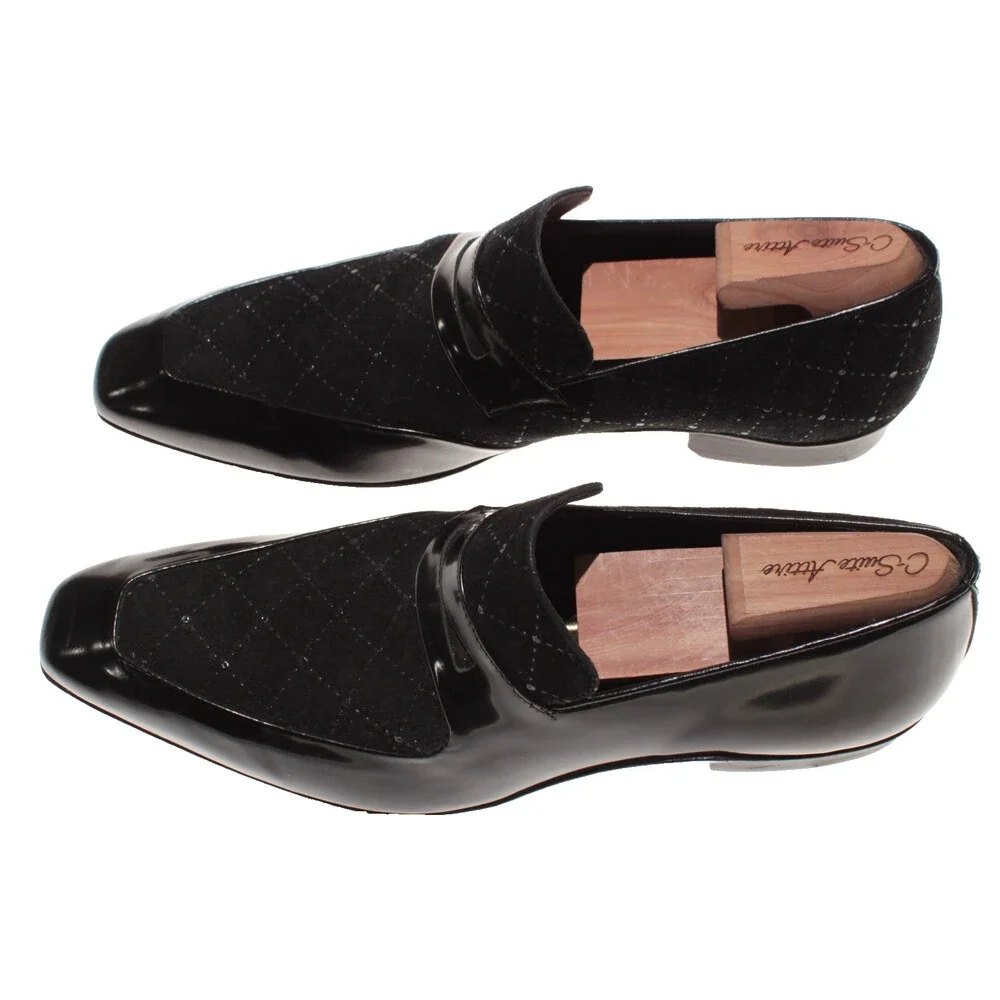 Mezlan NWD Formal Tuxedo Slip On Loafers Size 8 US in Black